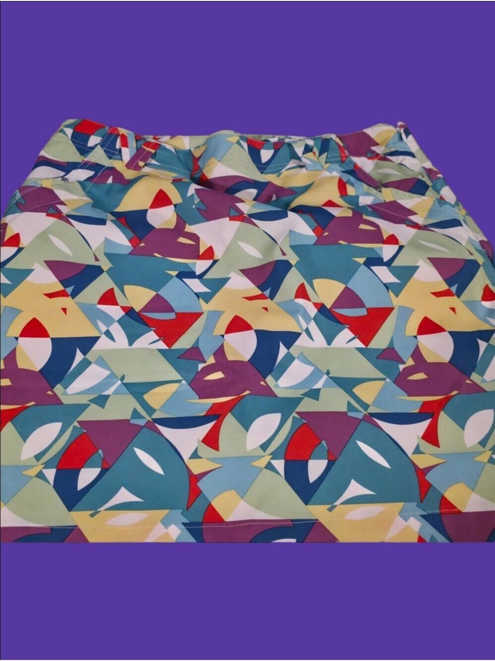 4/$67 Deal! NWT Geometric Print Women’s Skort in Multicolor Design